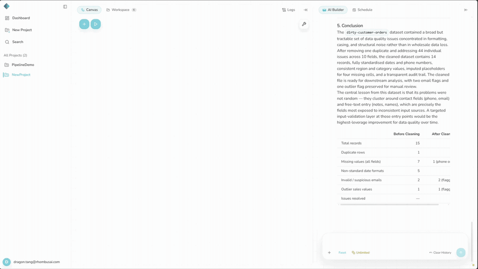 Download an analysis artifact