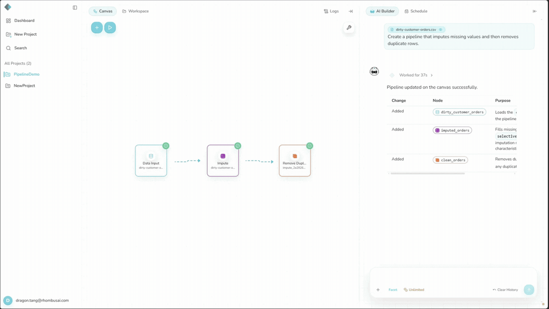 Download a pipeline output