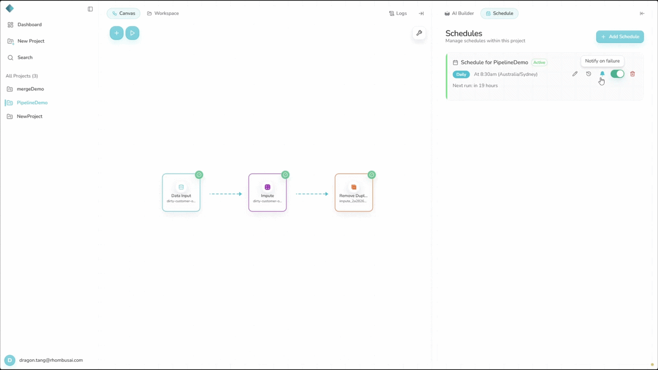 Notify on Failure