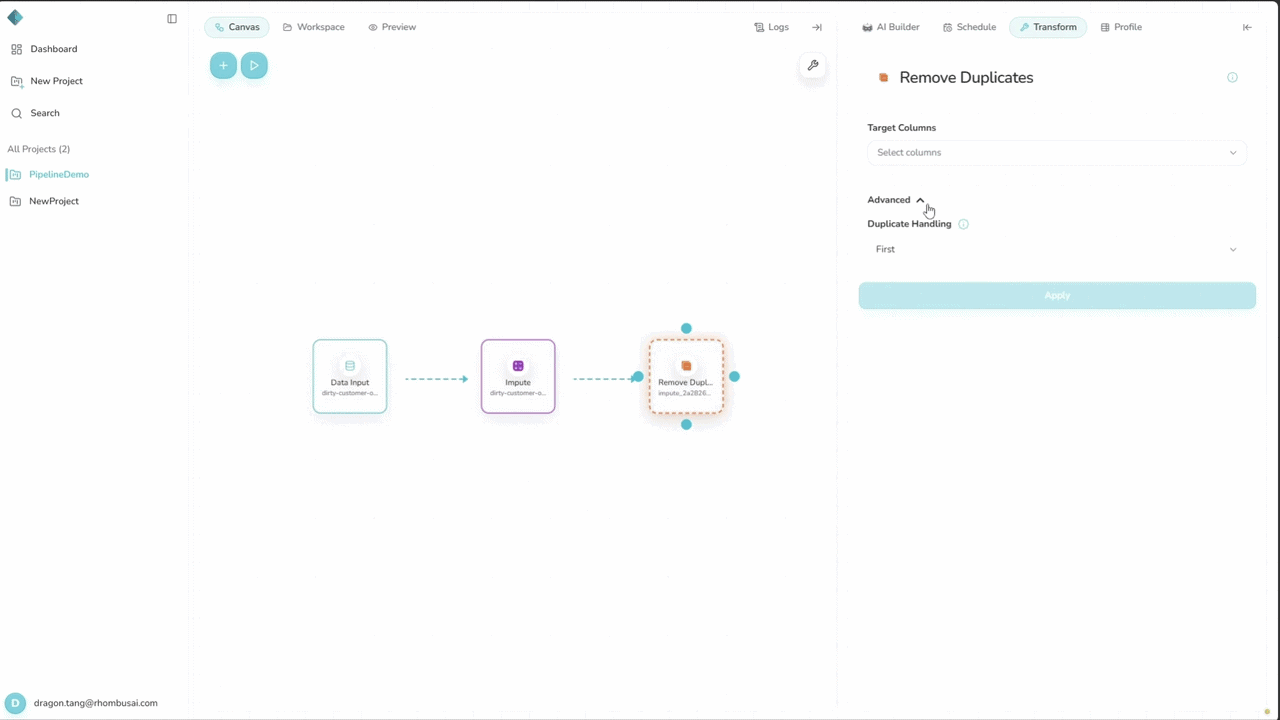 Run and preview the pipeline