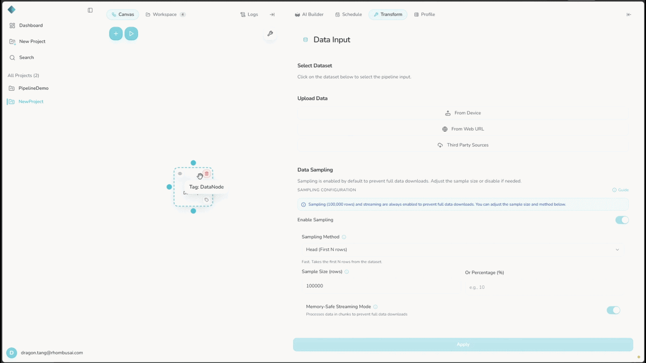 Select a data source